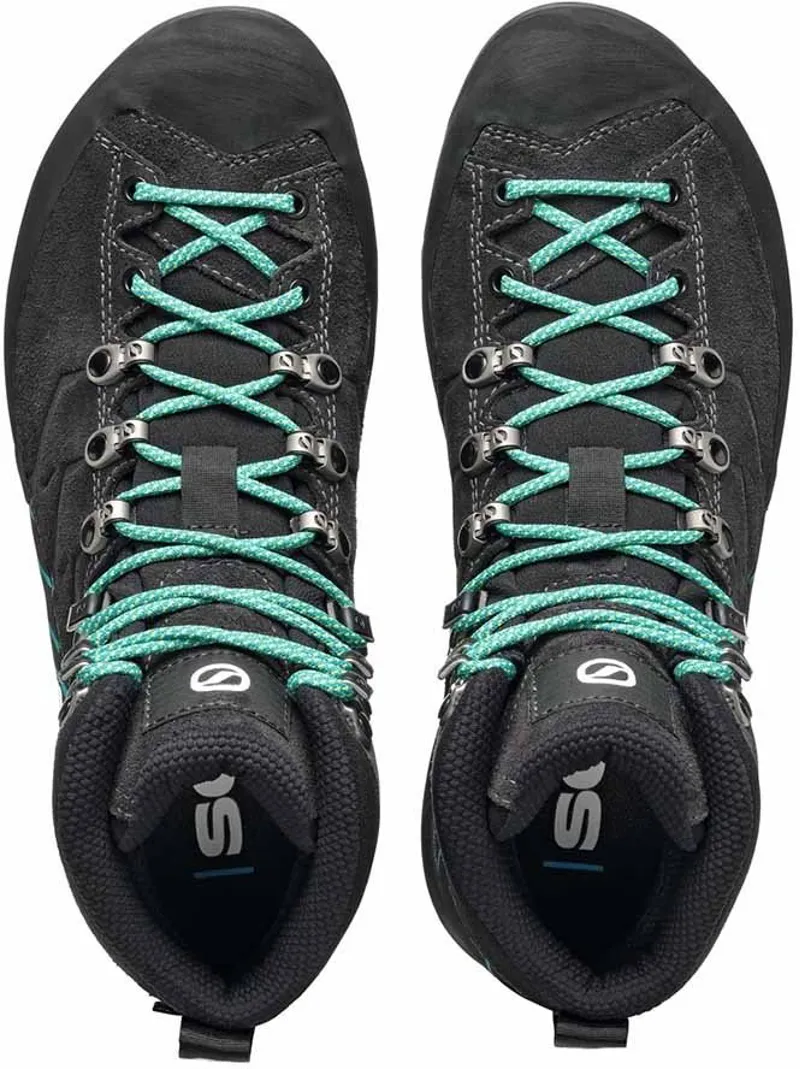 Scarpa Womens Mescalito Trek GTX Boots - Dark Anthracite-Tropical Green-2